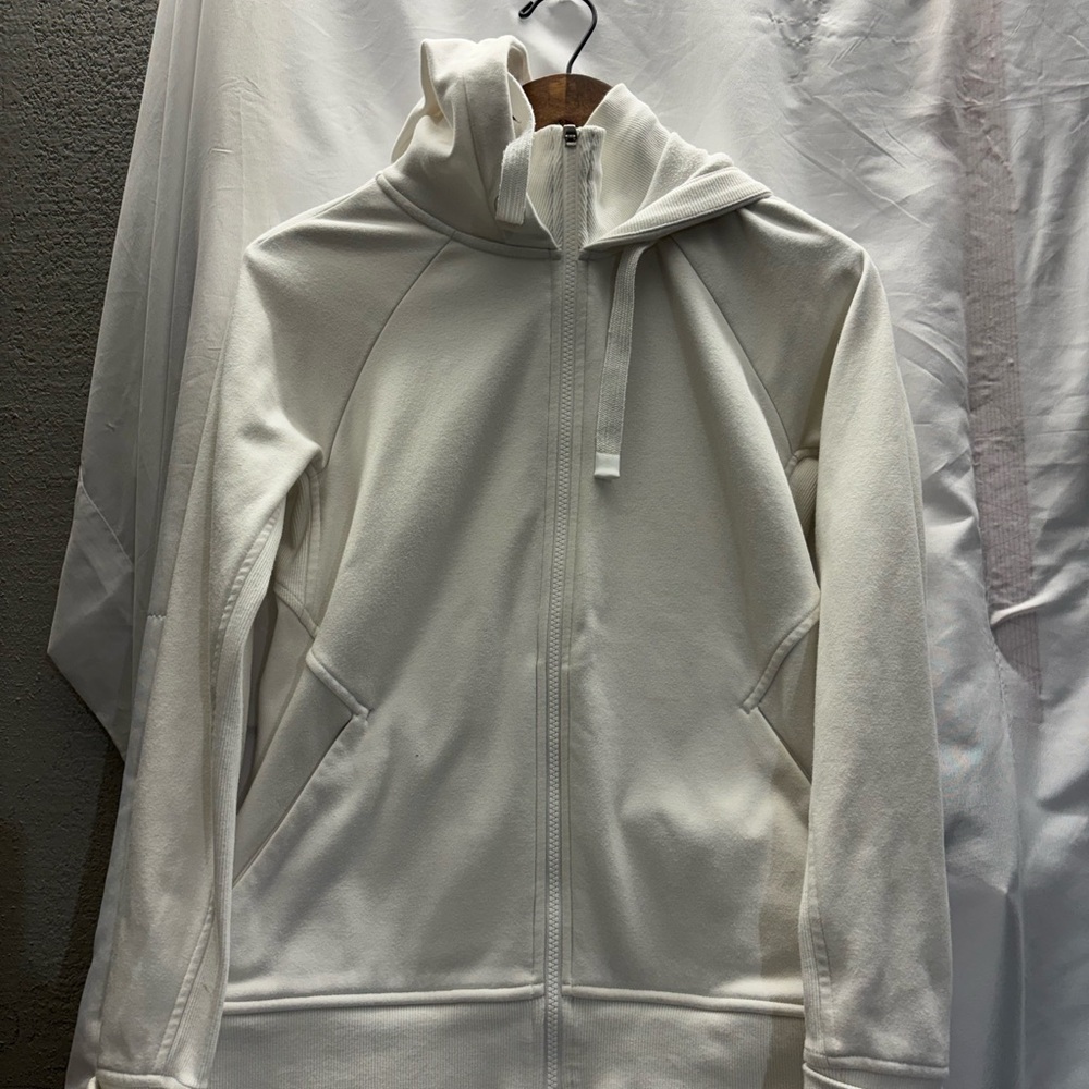 Athleta Women's Cream Zip-Up Jacket